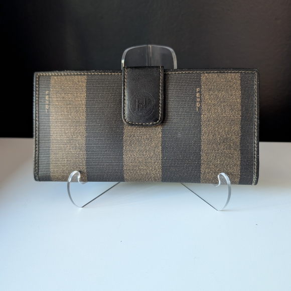 Authentic Fendi Pecan Long Wallet